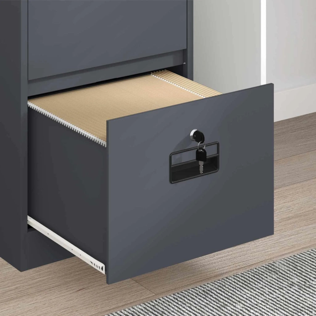 Armadio per File con cassetto Antracite 45,5 x 42 x 74,5 cm CFW7435778