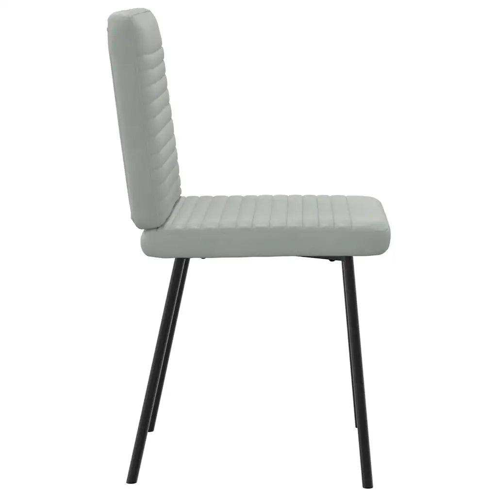 Sedie da Pranzo 4 pz Grigio Chiaro in Velluto 3315233