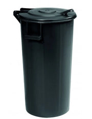 Bidone con coperchio a cerniera 80 litri