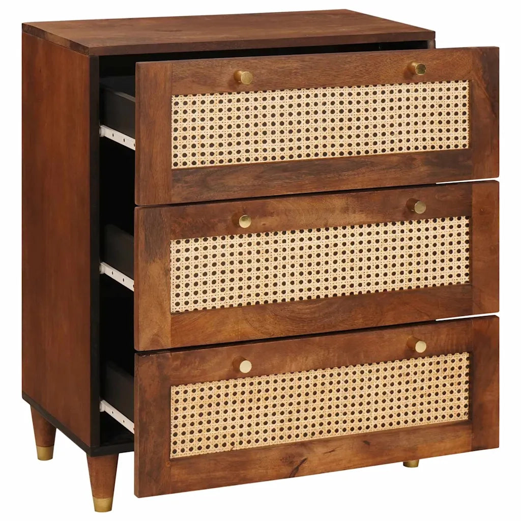 Credenza Marrone 60 x 33 x 75 cm Legno di mango massello 4018883