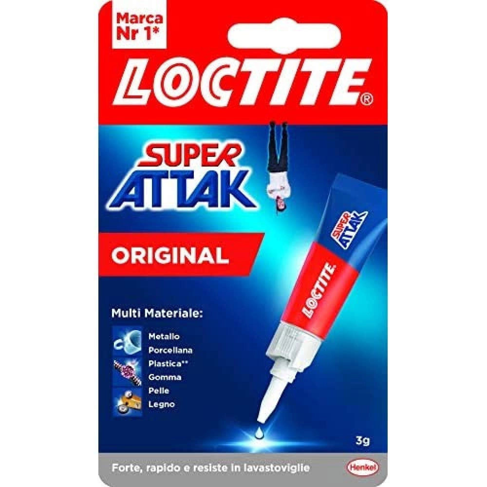 COLLA 'SUPER ATTAK ORIGINAL' 3 gr - LOCTITE