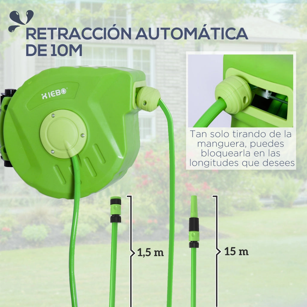 Avvolgitubo da Giardino Automatico con Pistola ¨C Xylo ¨C 10m