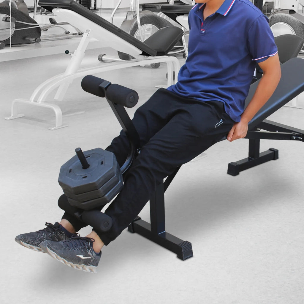 Panca Pesi Olimpica con Rack per Squat e Panca, Set per Home Gym Allenamento Completo del Corpo