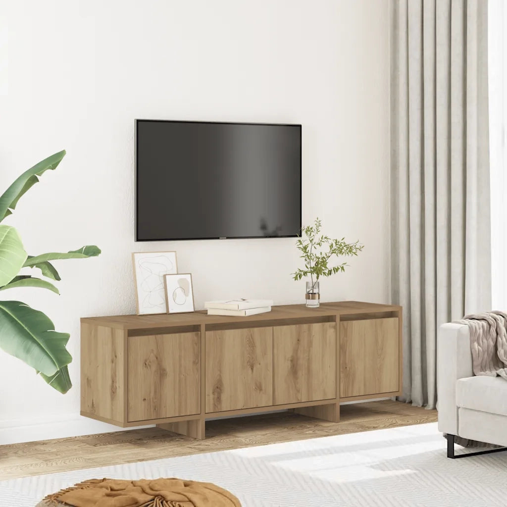 Mobile TV | Armadietto TV | Mobile Porta TV Rovere Artigianale 120x30x40,5 cm Multistrato