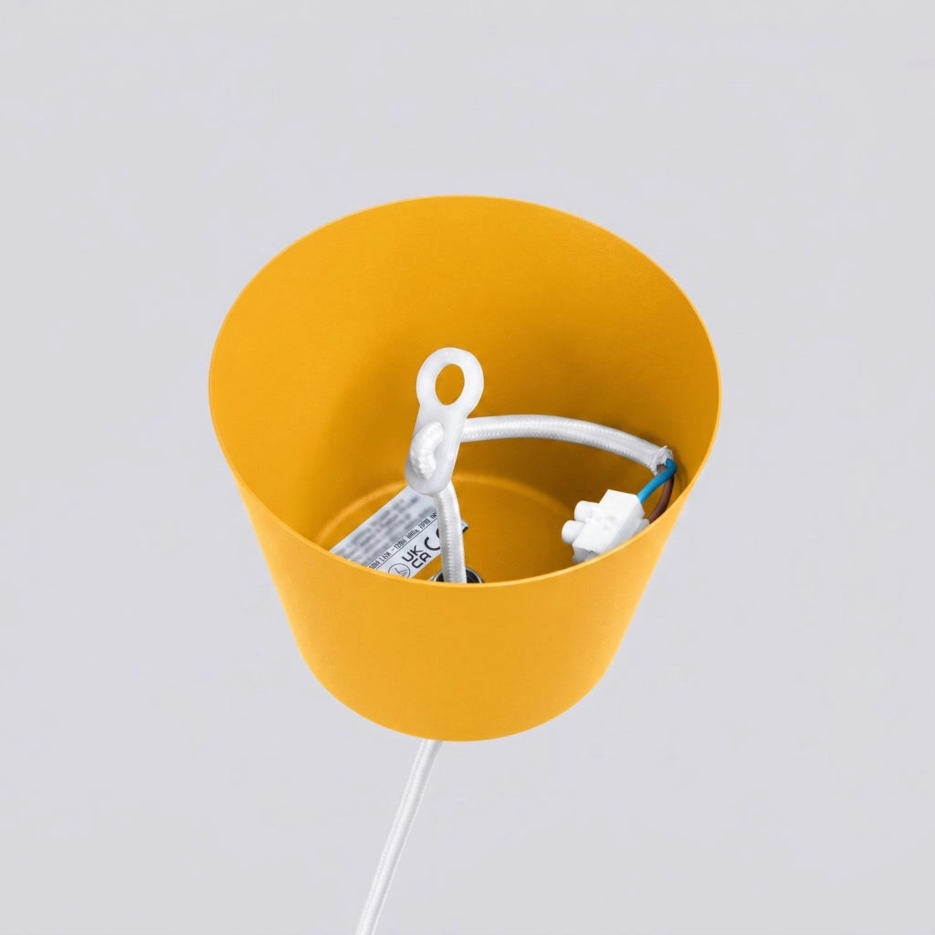 Lampada a sospensione BILO giallo