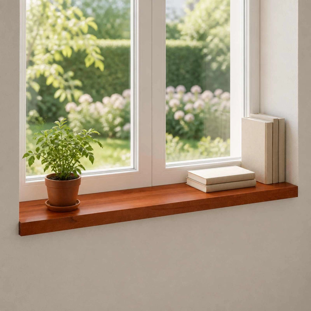 Soglie per finestre 2 pz Marrone 100 x 25 x 2 cm 42048266