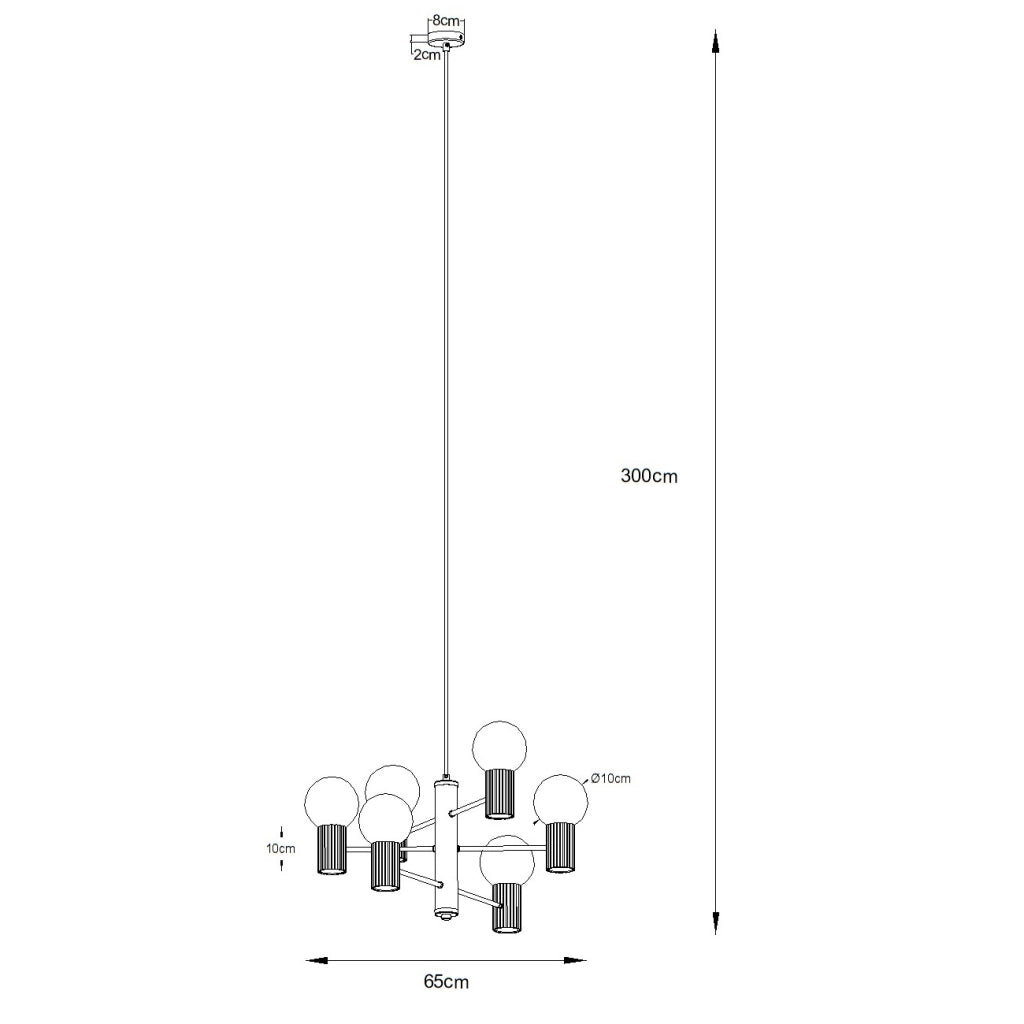 Lampadario HALO 6 beige