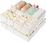 Organizzatore di Indumenti per Armadio - Cassetto di Carico, Organizzatore di Cassetto, 10 pezzi di Abbigliamento per Bambini, Pantaloni, Calze, Bianco