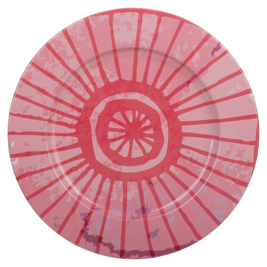 Placca in metallo rosa d33x1,5h