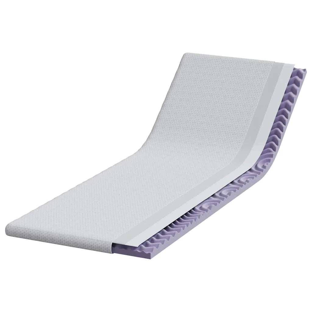 Topper per materasso Bianco 80 x 200 cm Tessuto Jacquard 4106199
