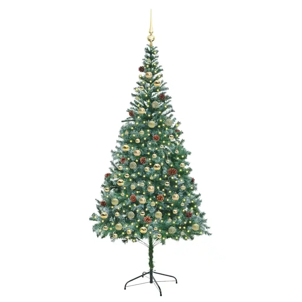 Albero di Natale artificiale Verde 210 cm PVC e Acciaio 3396727