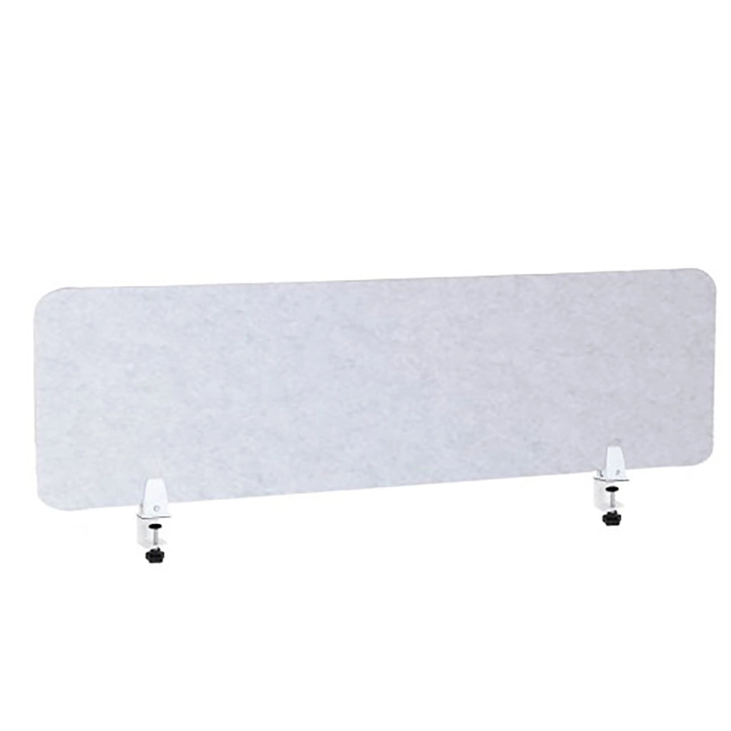 Pannello Fonoassorbente da Banco 140x45 cm Coppia di Morsetti Regolabili da Banco Finitura Grigio