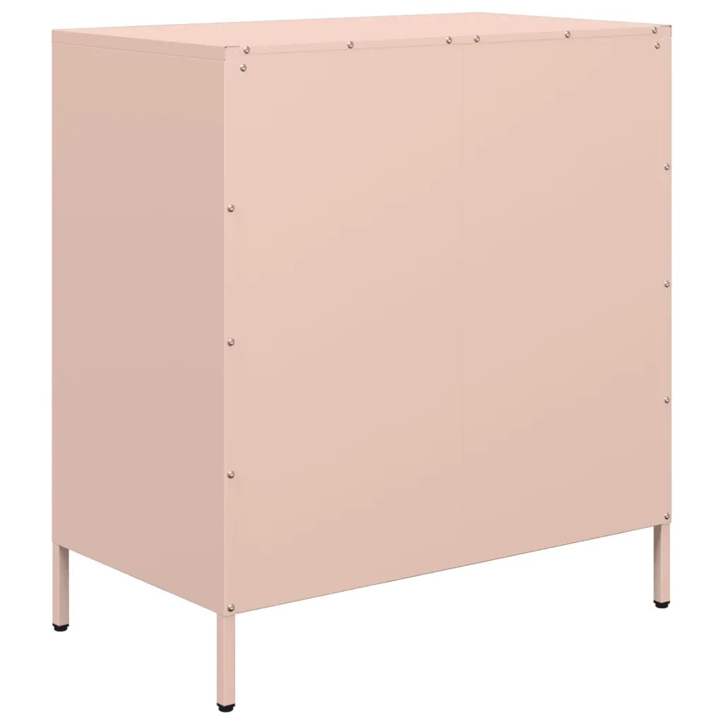 Credenza-Buffet-Armadio da cucina Rosa 68x39x73,5 cm in Acciaio Laminato a Freddo 456854