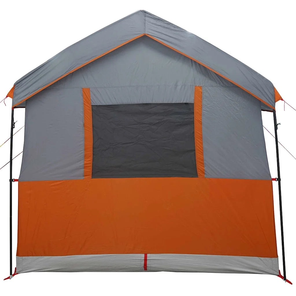 Tenda familiare per 4 persone con tetto Grigio e arancione