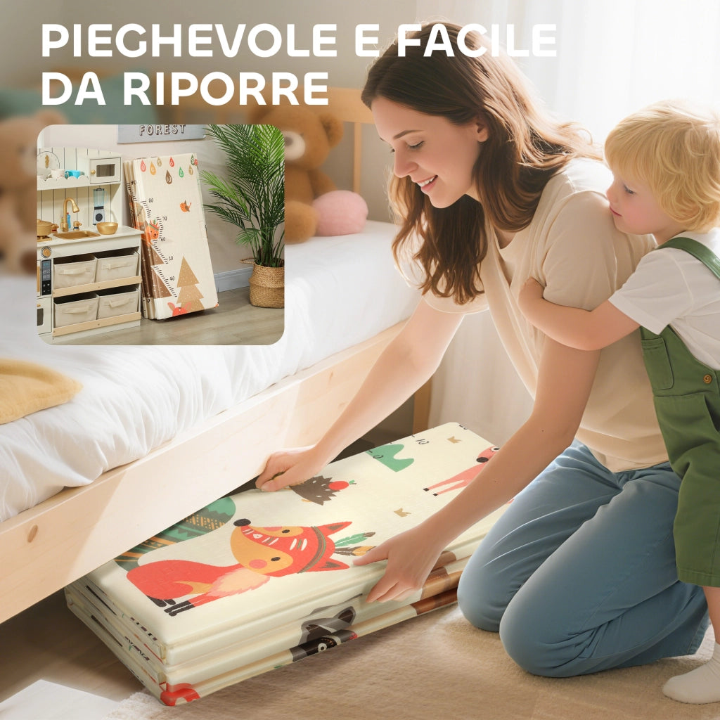 Tappeto per Bambini ¨C Minimal ¨C Multicolore in XPE 196x176x1.5 cm