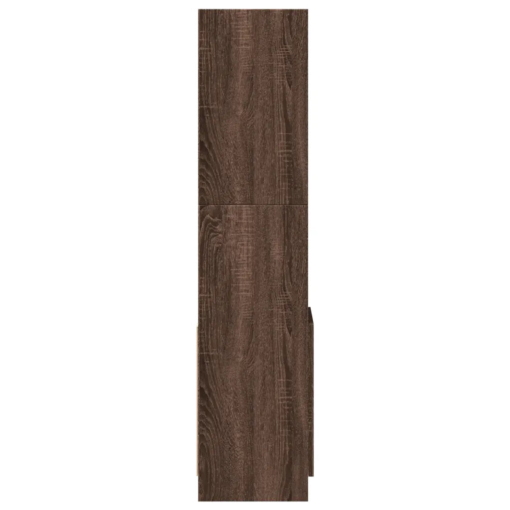 Credenza-Buffet-Armadio da cucina Rovere Marrone 92x33x140 cm in Legno Multistrato