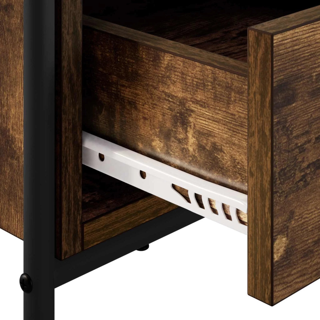 Mobile TV 67,5 x 33 x 50 cm Rovere Fumo Legno ingegnerizzato