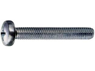 VITI PER METALLO 4.8 TESTA CILINDRICA INTERAMENTE FILETTATA- - ø mm.8x25 - 200 pezzi AMBROVIT
