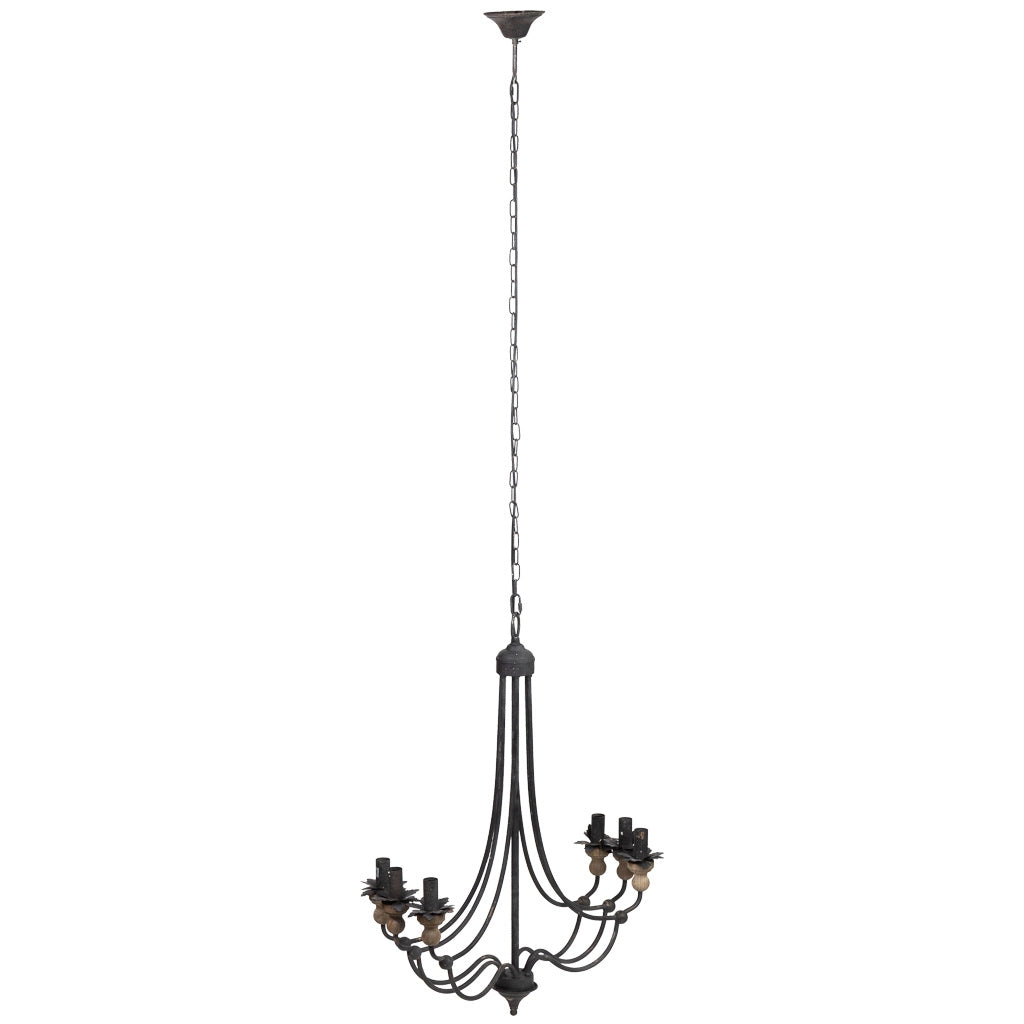 Lampada da soffitto in metallo nero D69x86h cm