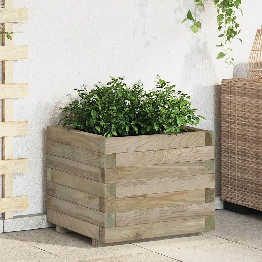 Letto Rialzato 50x50x40 cm Quadrato in Legno 41659