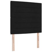 Testiera | Testata LED con strisce LED con Testiera | Testata Nero 100 cm Tessuto