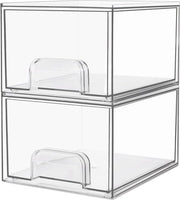 Set di ripiani sovrapposti con 16 mattonelle antiscivolo per comodino e bagno - set da 2