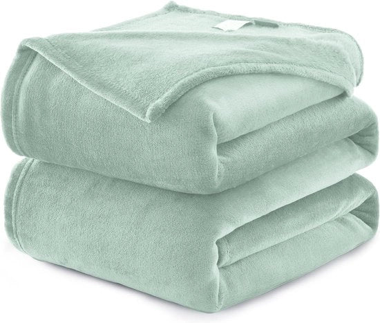 Piumino soffice - Piuma pluia - 1 pezzo - Verde salvia - 130 x 150 cm