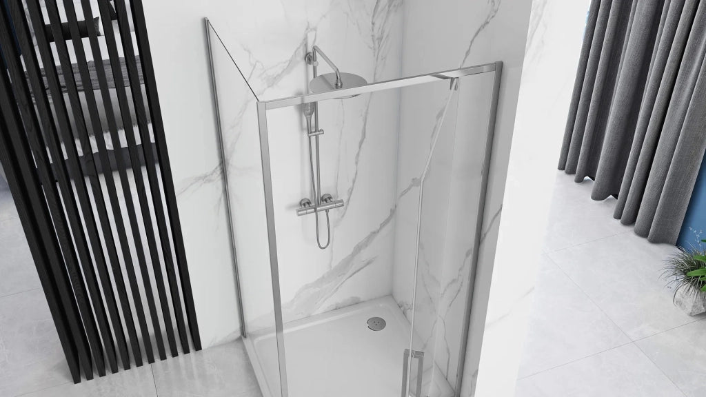 Cabina Doccia Rea Rapid Swing Chrom 90x80