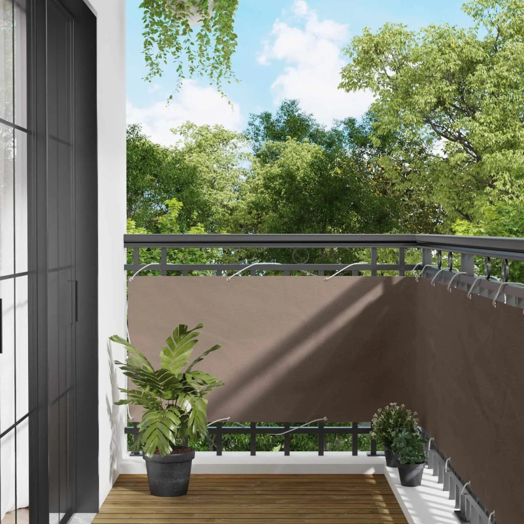 Schermo da balcone-Pannello per balcone 75 x 200 cm Oxford alu rivestito in PU 349729