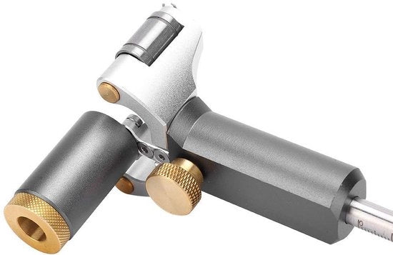 Strumento per la lavorazione del legno e la progettazione - Portata di 13cm - Lega di alluminio/Acciaio inossidabile - Resistente alle abrasioni - Alta precisione - Strumento di disegno