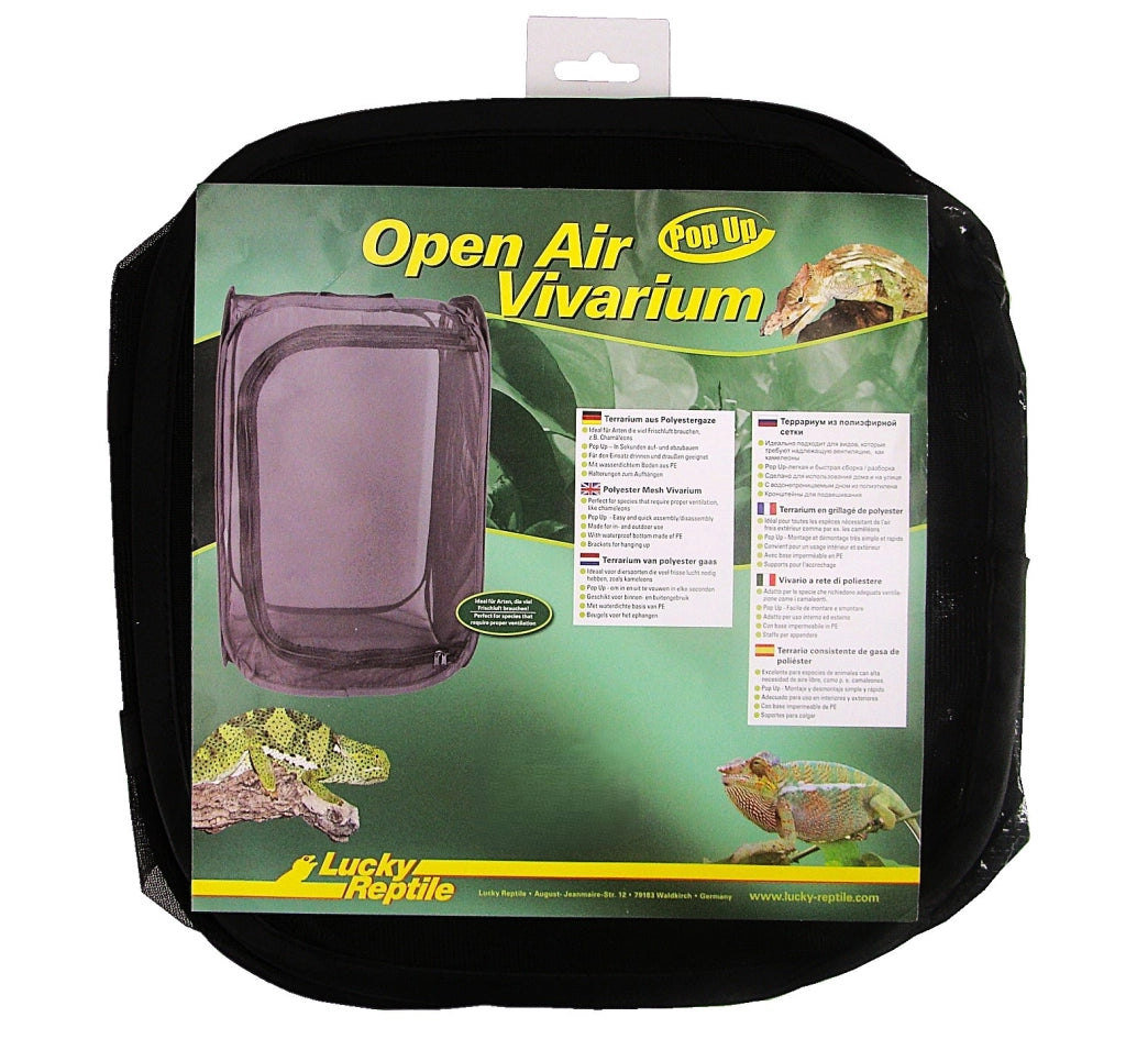 Lucky Reptile OpenAir Vivarium POP UP - terrario piegevole in nylon Modello: L cm60x60x90h