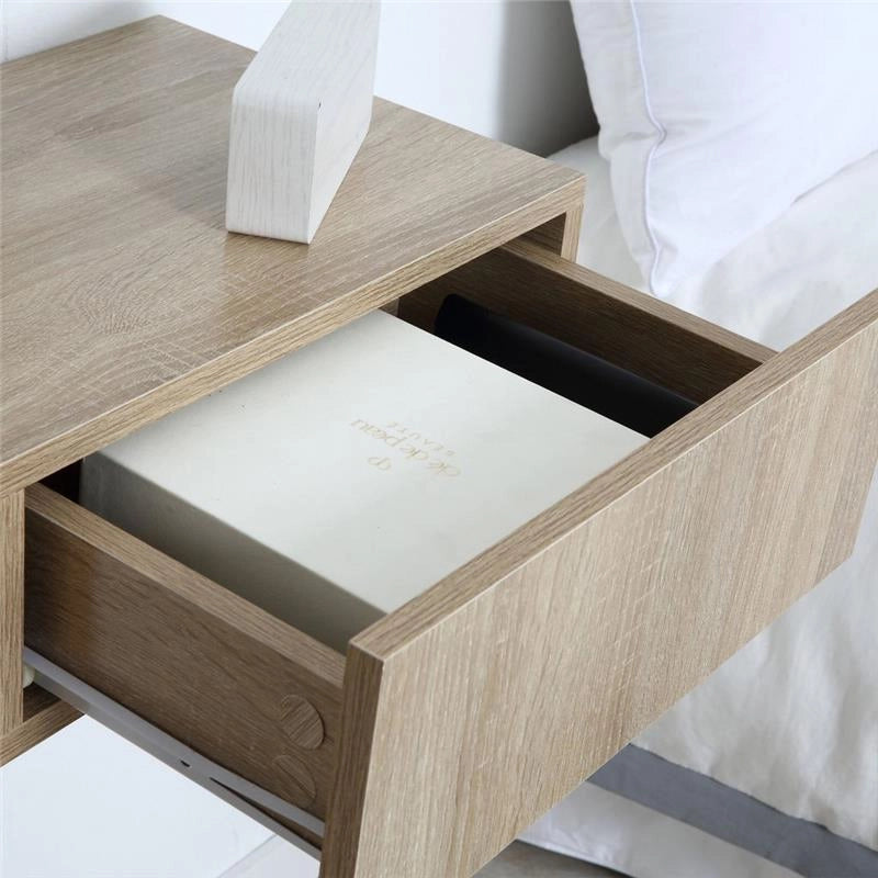 SET 2 COMODINI SOSPESI IN LEGNO COLORE LEGNO