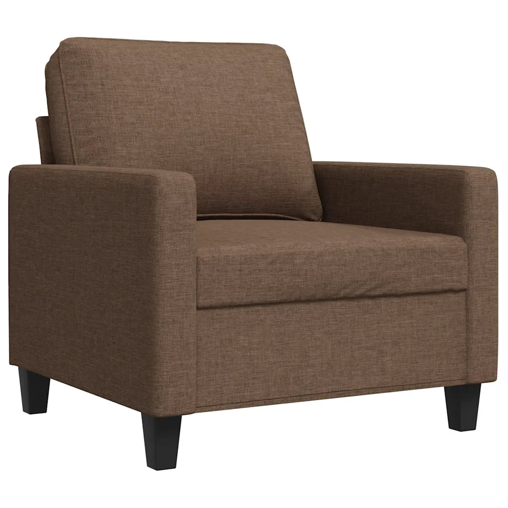 Poltrona | Sedia Relax Marrone 60 cm in Tessuto