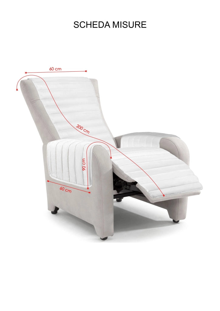 Copripoltrona Trapuntato Doubleface Bordeaux/Grigio Scuro