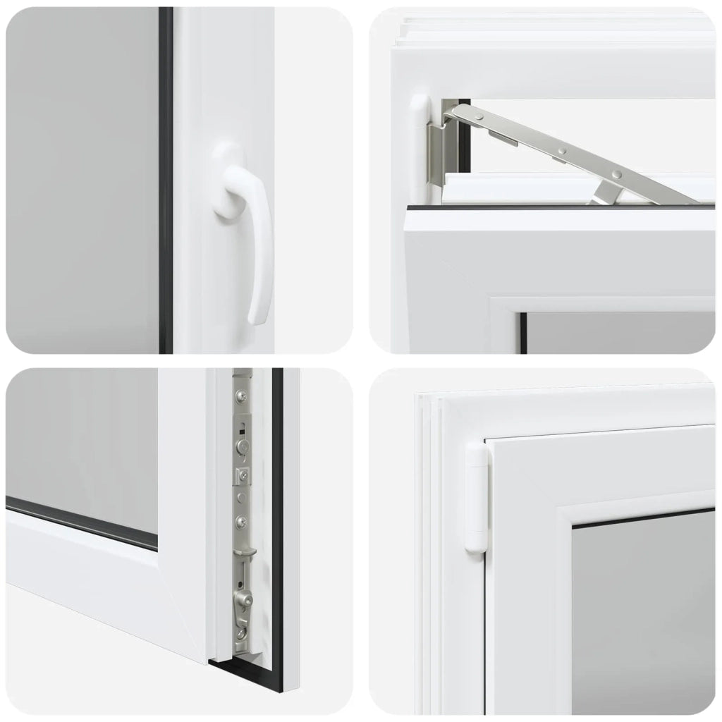 Finestra per Soffitta RISOR Bianco 110 x 50 cm PVC e Vetro 42047255
