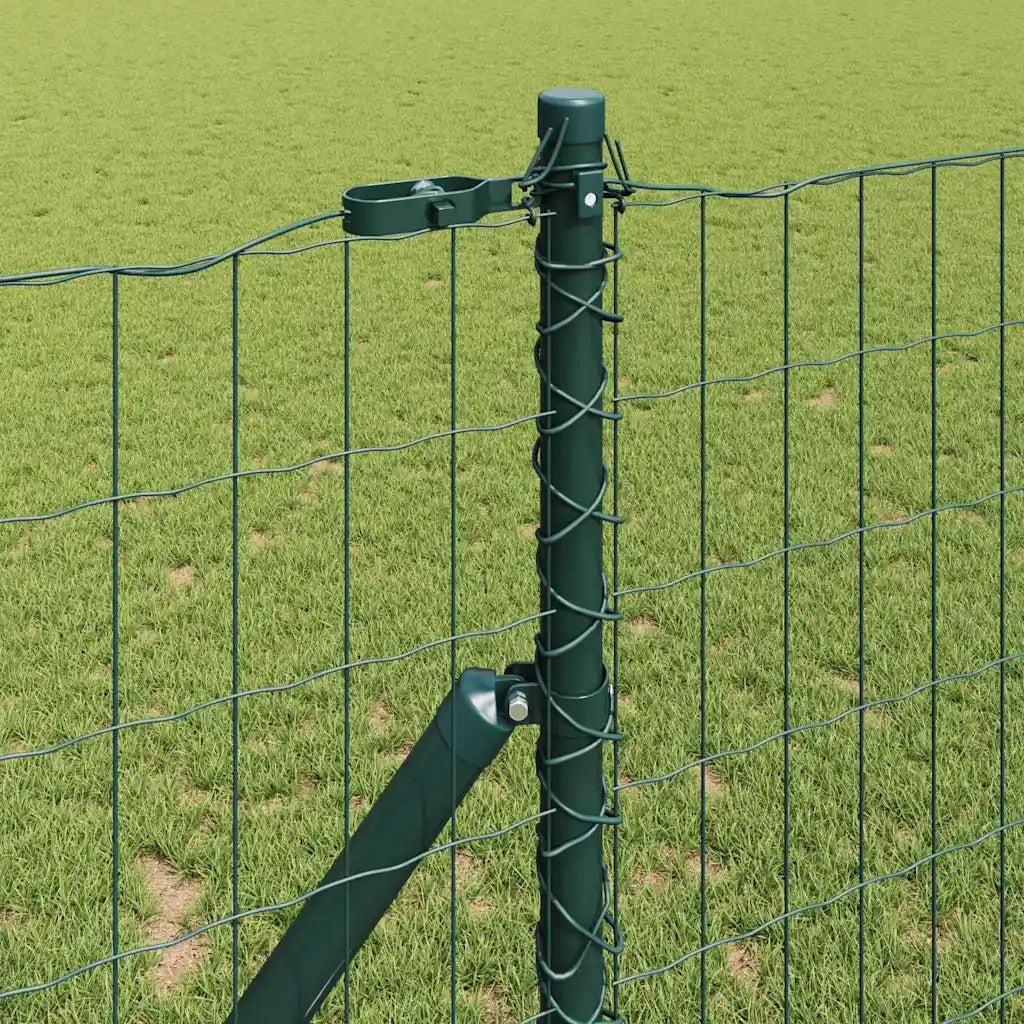 Recinzione con Posto Verde 1 x 25 m Acciaio e PVC
