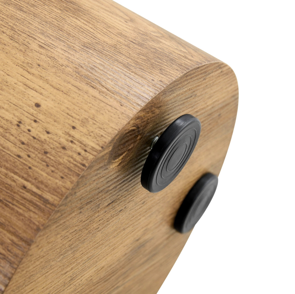 Tavolino rotondo 30x55 cm in MDF effetto legno, gi¨¤ assemblato