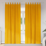 Tende oscuranti 2 pcs Giallo senape 140 x 225 cm Velluto 4107280