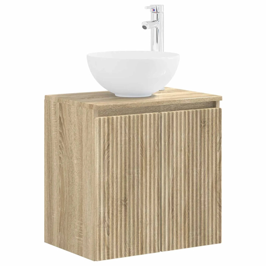 Set di Armadi da Bagno 4 pz Rovere Sonoma Legno ingegnerizzato 3406337