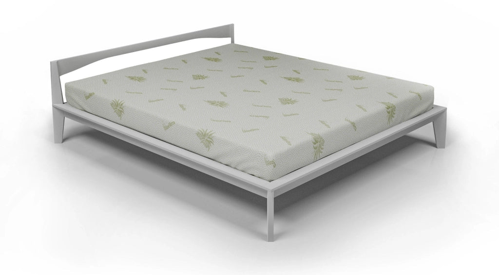 Coprimaterasso Singolo in Poliestere Aloe Vera Bianco