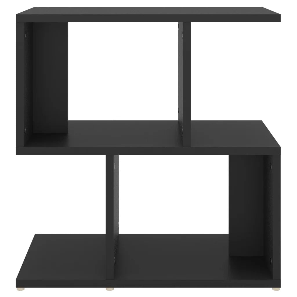 Comodino | Armadio da Notte | Mobiletto da notte Nero 50x30x51,5 cm in Legno Multistrato