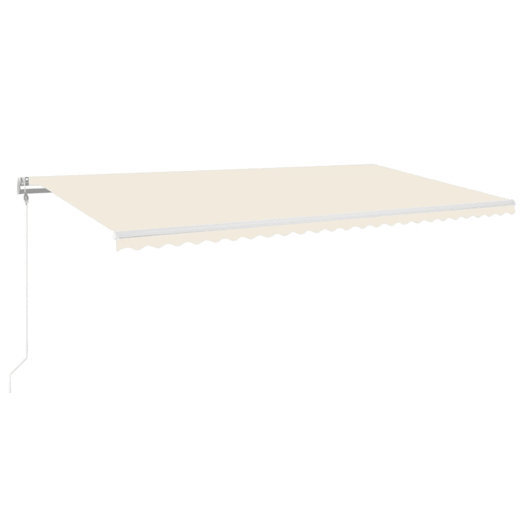 Tenda da Sole Retrattile Automatica 600x350 cm Crema 3069047