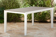 Tavolo da Giardino Harmony 160 x 90 x 74 cm in Resina Effetto Legno Colore