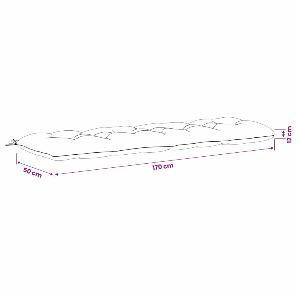 Cuscini per Panchina VIANEN 2 pz 100% Poliestere Antracite 953009