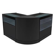 Set Banconi Adonis LED B900 C900 CM60 Nero – MDF e Vetro