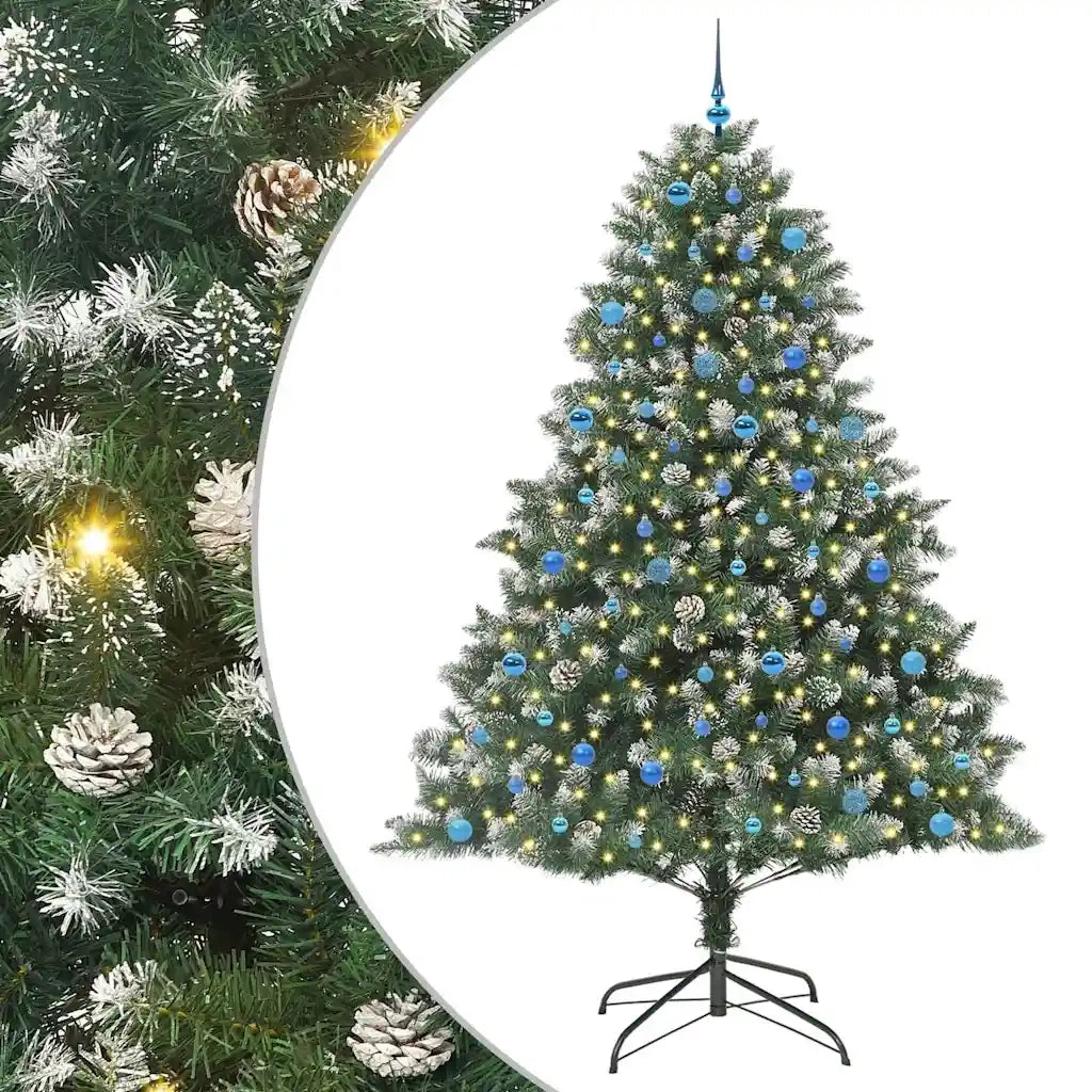 Albero di Natale artificiale con 300 LED Verde 240 cm