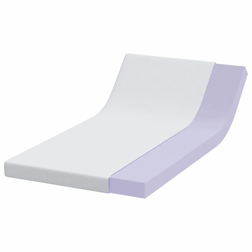 Topper per materasso Bianco 100 x 200 cm Tessuto Jacquard 4106246