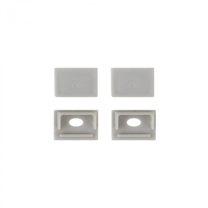 Profilo LED GNS02 da superficie anodizzato opale 2m