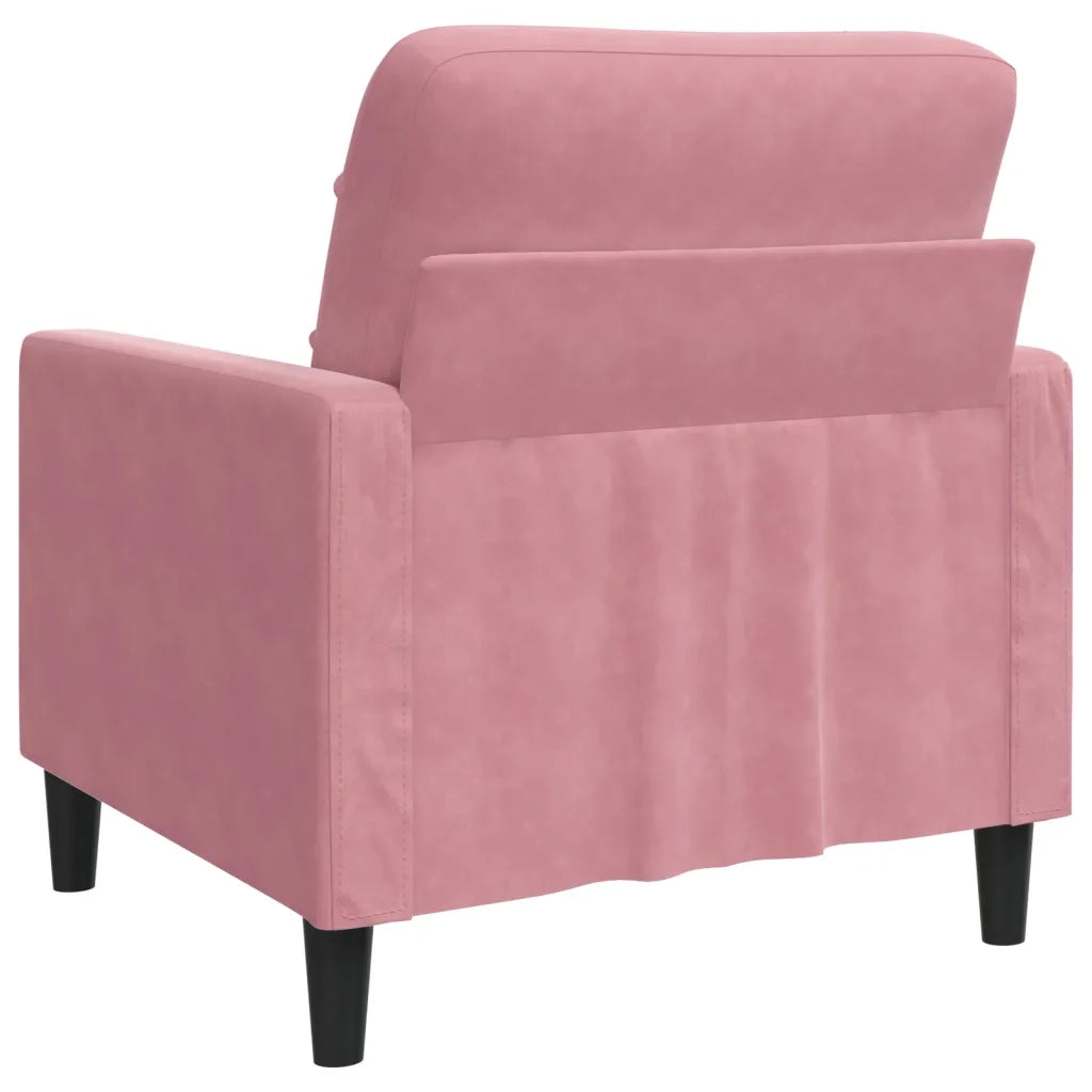 Poltrona Rosa 60 cm Velluto 4007607
