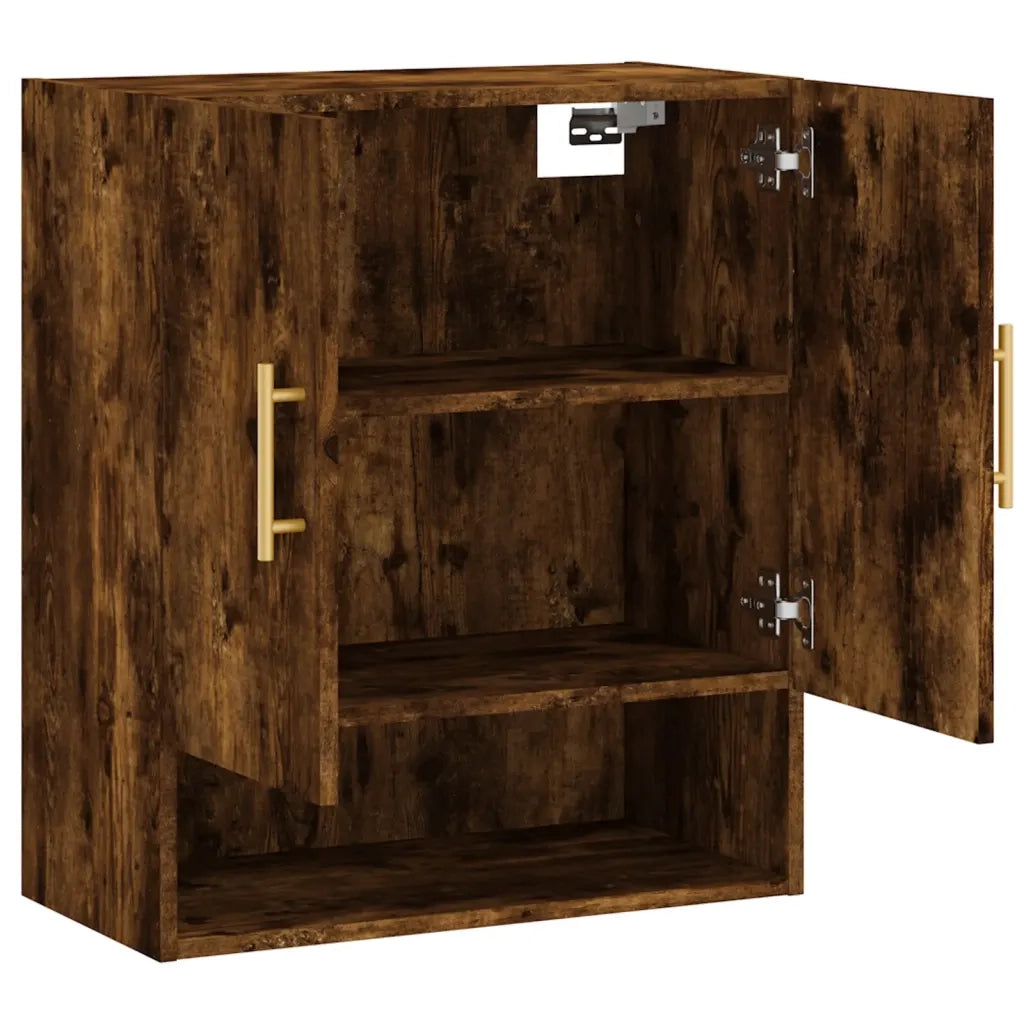 Armadietto a Muro Rovere Fumo 60x31x70 cm in Legno Multistrato 829897